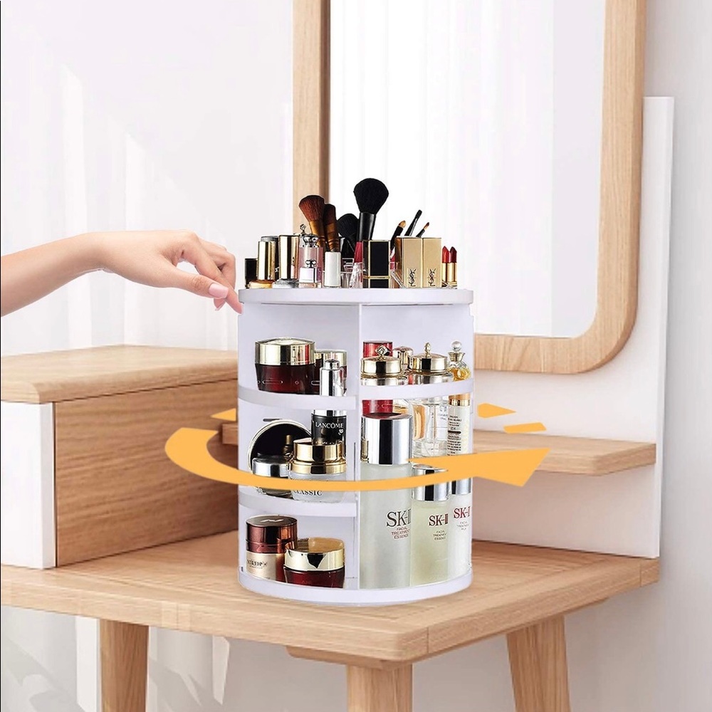 Makeup Organizer, 360 Degree Rotating Adjustable